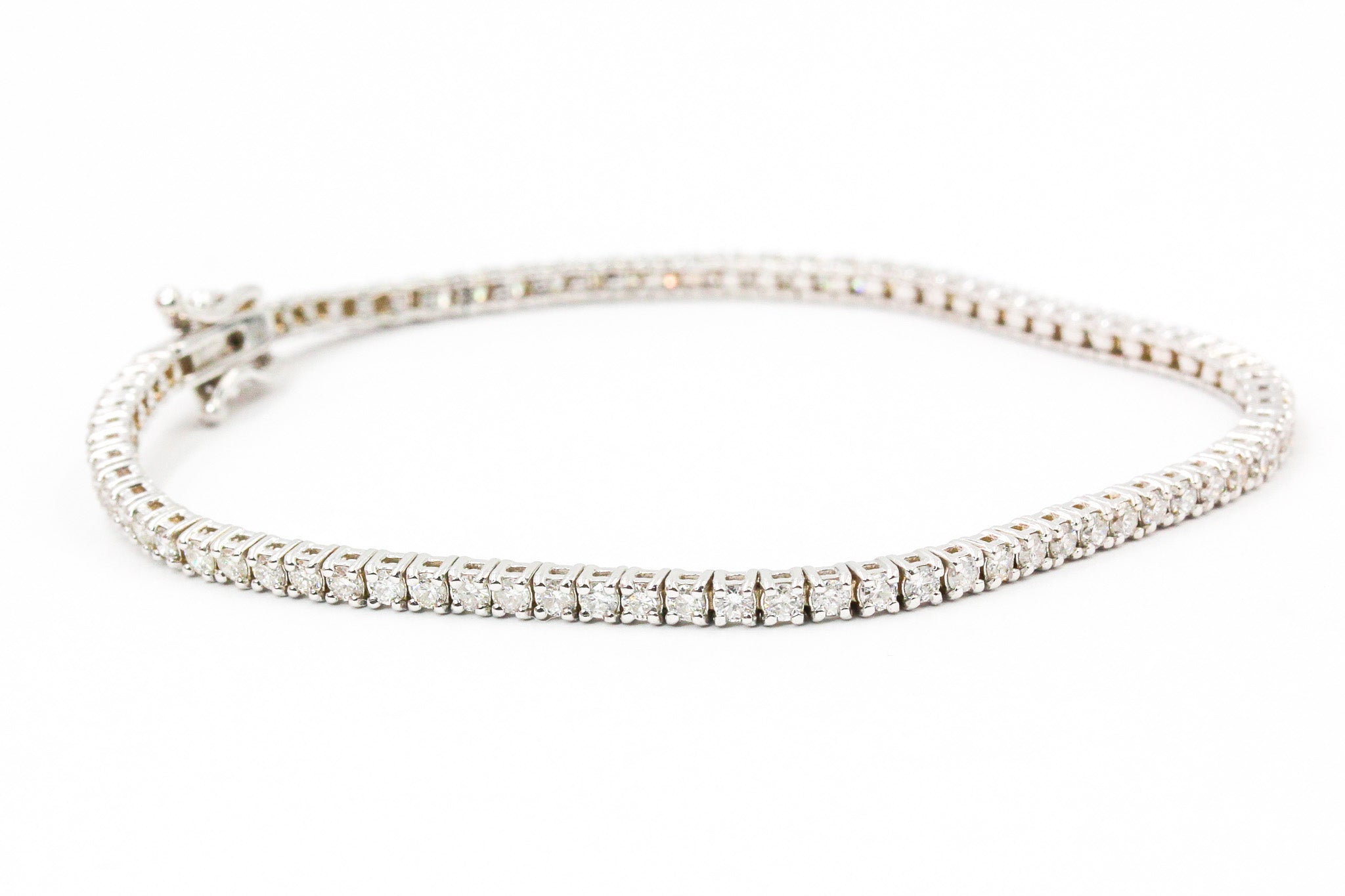 Diamond Tennis Bracelet - 14k White Gold - 2.25ctw