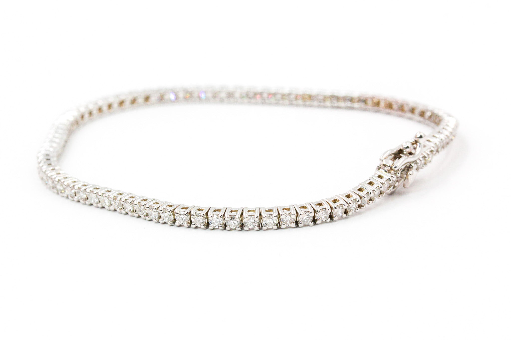 Diamond Tennis Bracelet - 14k White Gold - 2.25ctw