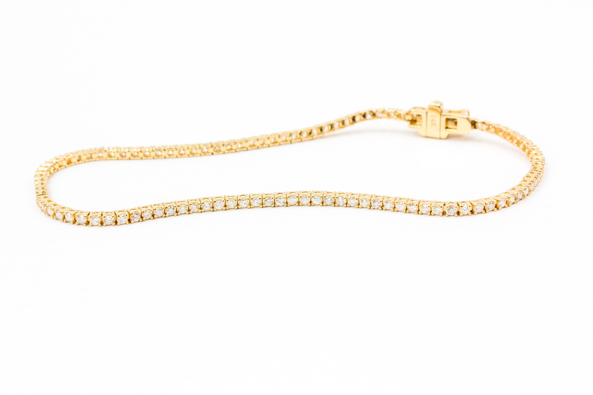 Diamond Tennis Bracelet - 14k Yellow Gold - 1.00ctw