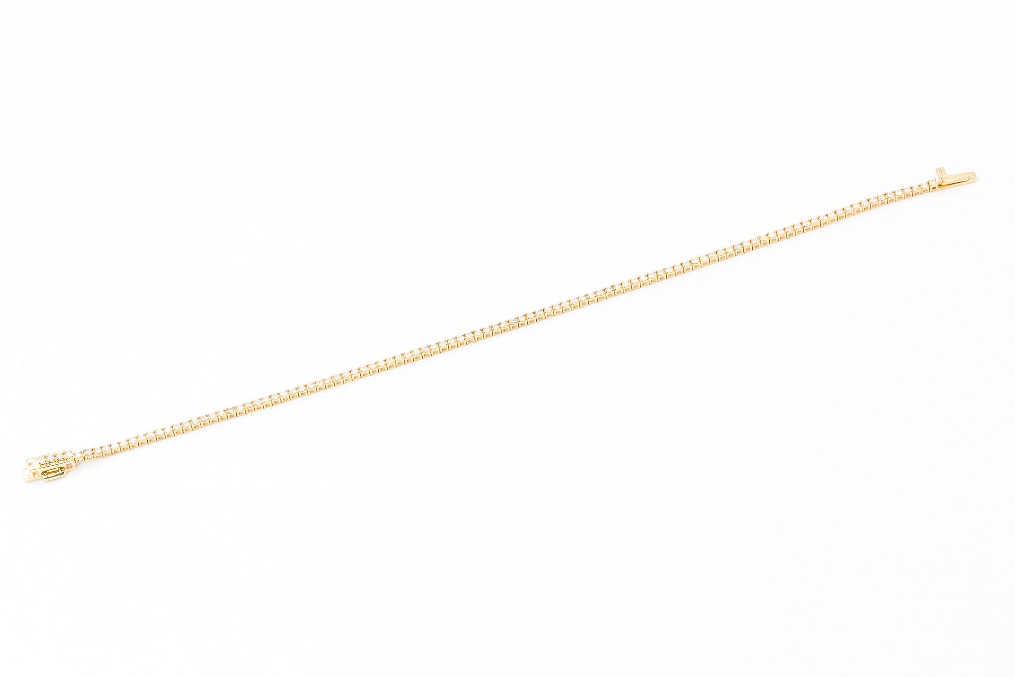 Diamond Tennis Bracelet - 14k Yellow Gold - 1.00ctw
