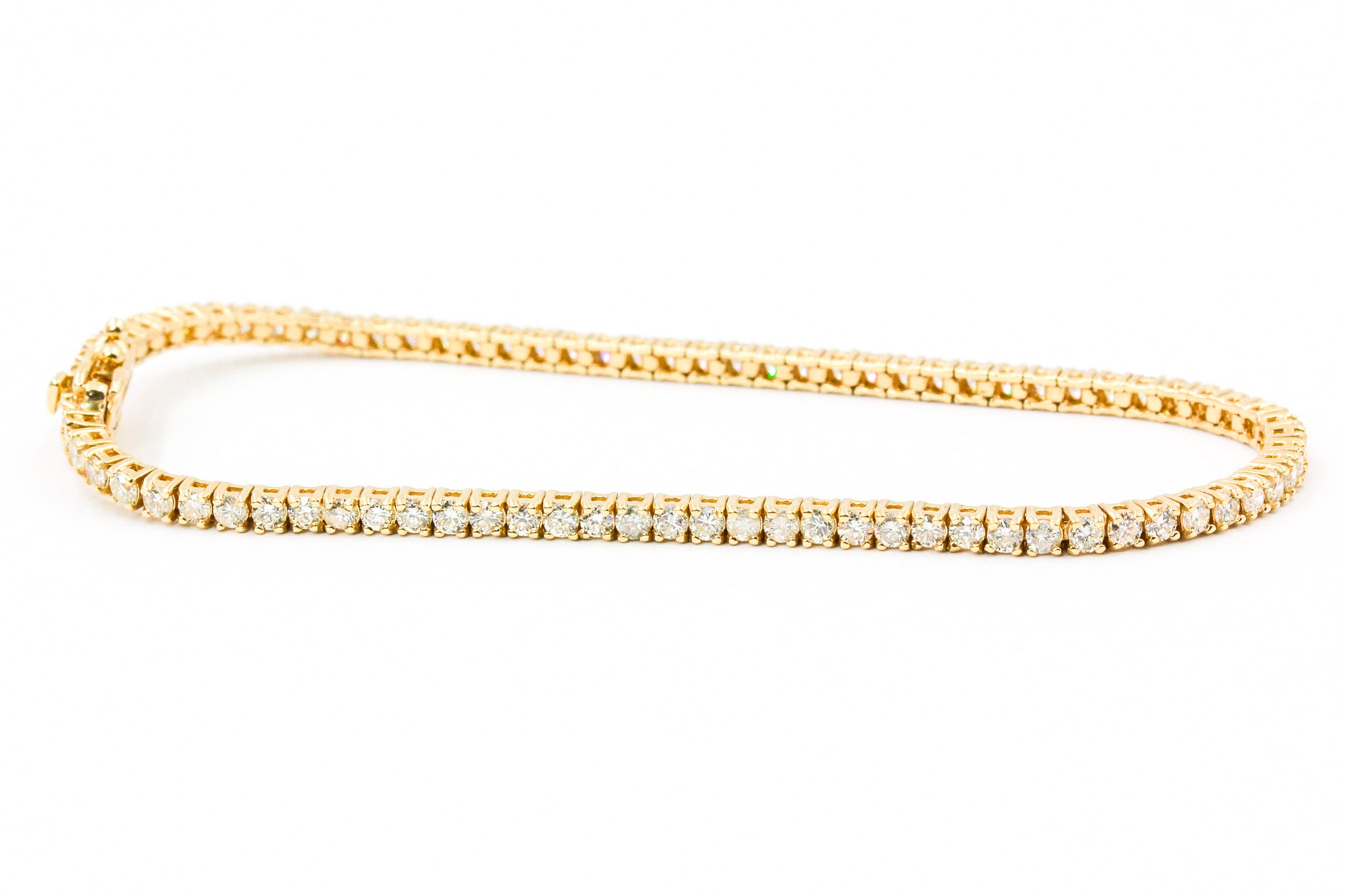 Diamond Tennis Bracelet - 14k Yellow Gold - 2.60ctw