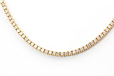 Diamond Tennis Necklace - 14k Yellow Gold - 3.50ctw