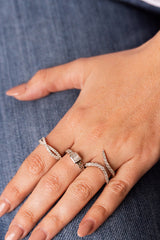 Diamond Twisted Eternity Band Ring - 14k White Gold - 0.99ctw