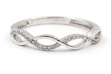 Diamond Woven Ring - 10k White Gold - 0.15ctw