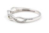 Diamond Woven Ring - 10k White Gold - 0.15ctw