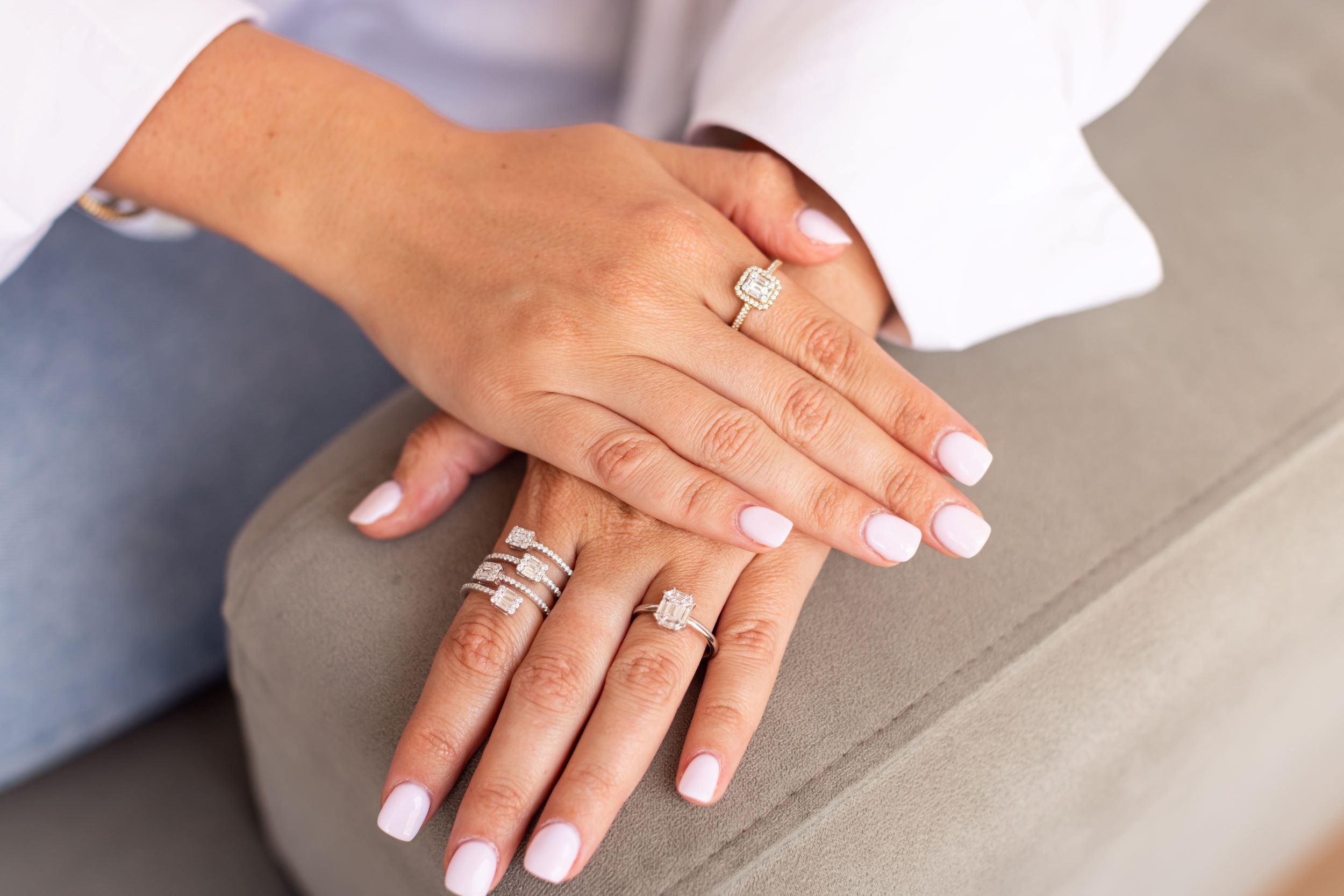 Diamond Wrap Ring - 18k White Gold - 1.37ctw