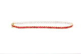Diamond and Ruby Tennis Bracelet - 14k Yellow and White Gold - 3.75ctw