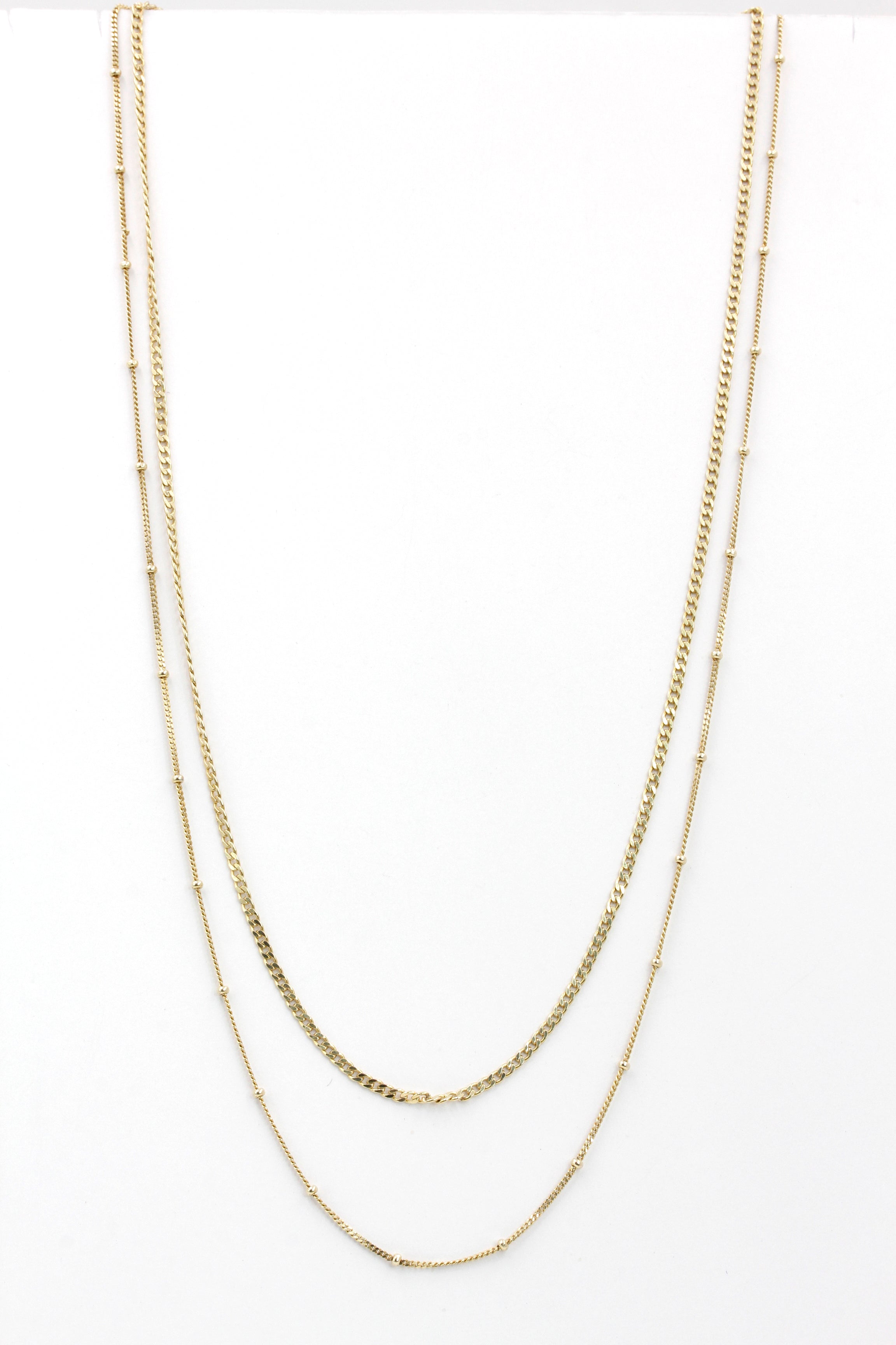 Double Layer Vermeil Necklace - Gold Plated Silver