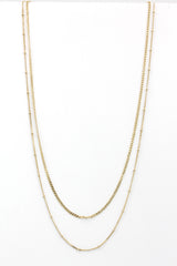 Double Layer Vermeil Necklace - Gold Plated Silver