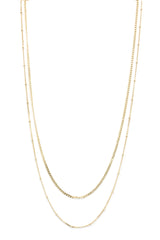 Double Layer Vermeil Necklace - Gold Plated Silver