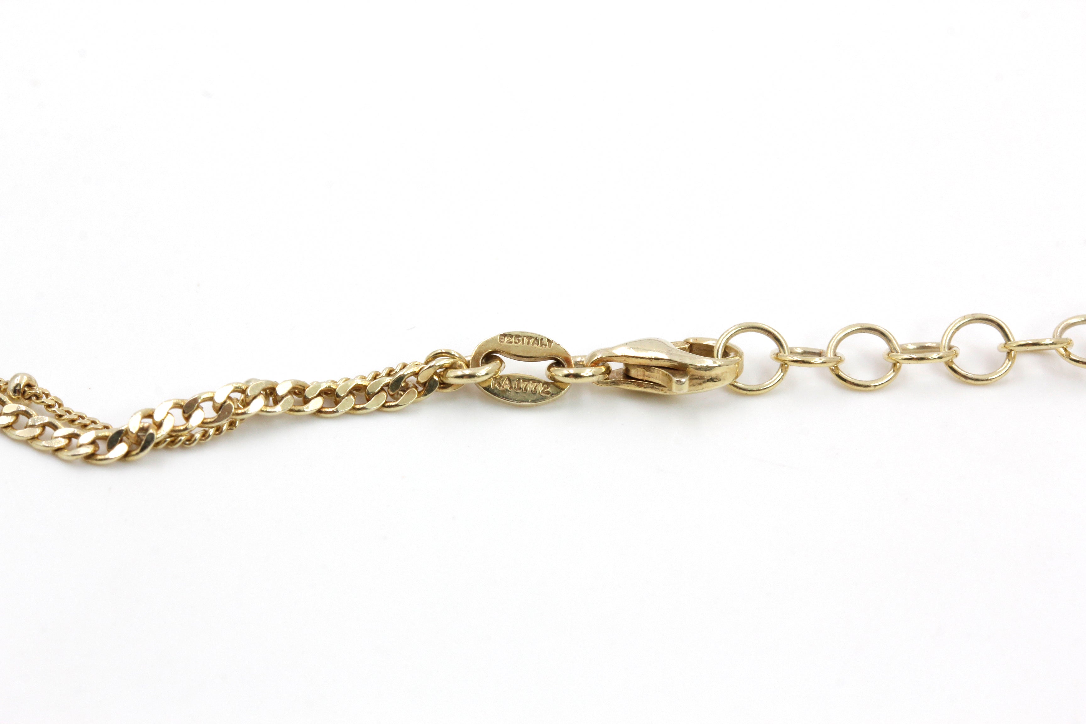 Double Layer Vermeil Necklace - Gold Plated Silver