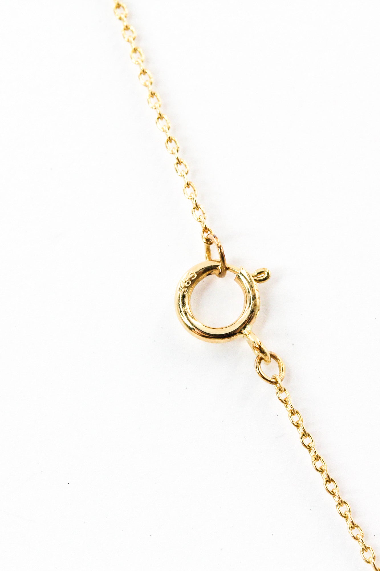 Emerald Station Necklace - 14k Yellow Gold - 0.48ctw