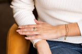 Emerald and Diamond Bracelet - 14k Yellow Gold - 0.64ctw