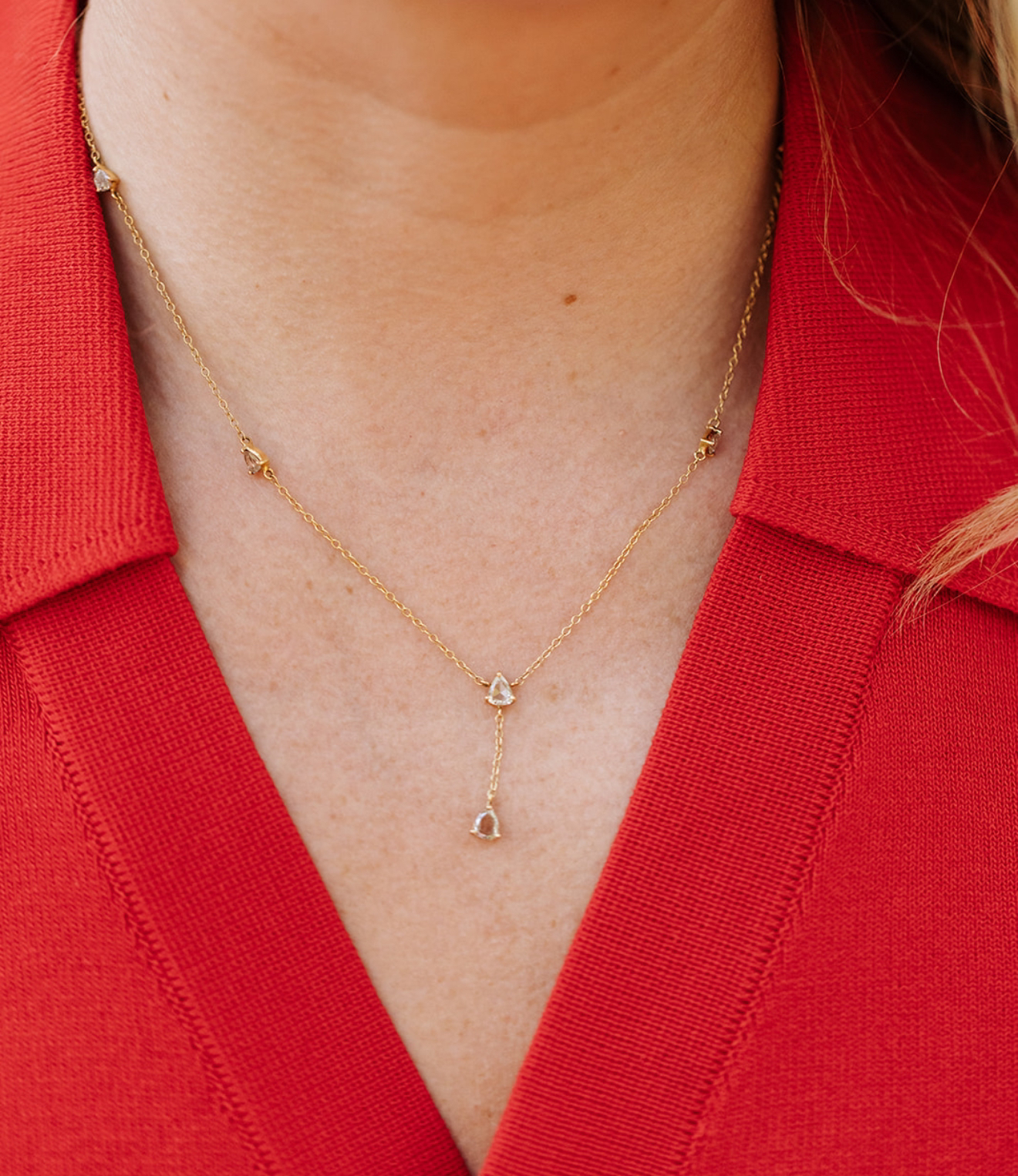 Diamond Lariat Necklace