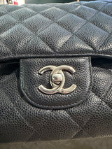 Chanel Classic Flap Jumbo Caviar Handbag