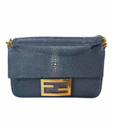 Fendi Baguette Mini — Periwinkle Blue Stingray