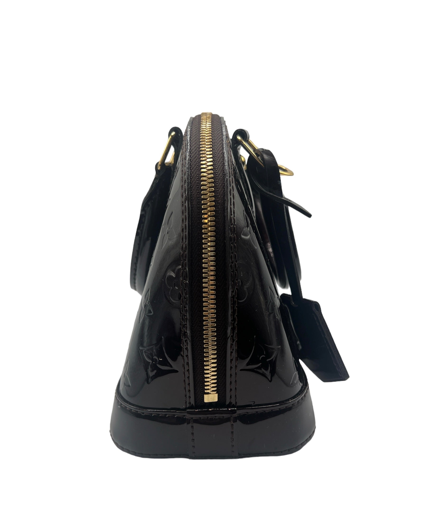 Louis Vuitton Black Magnetique Monogram Vernis Alma BB
