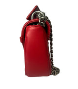 Louis Vuitton Calfskin Love Lock New Wave Chain PM Scarlate