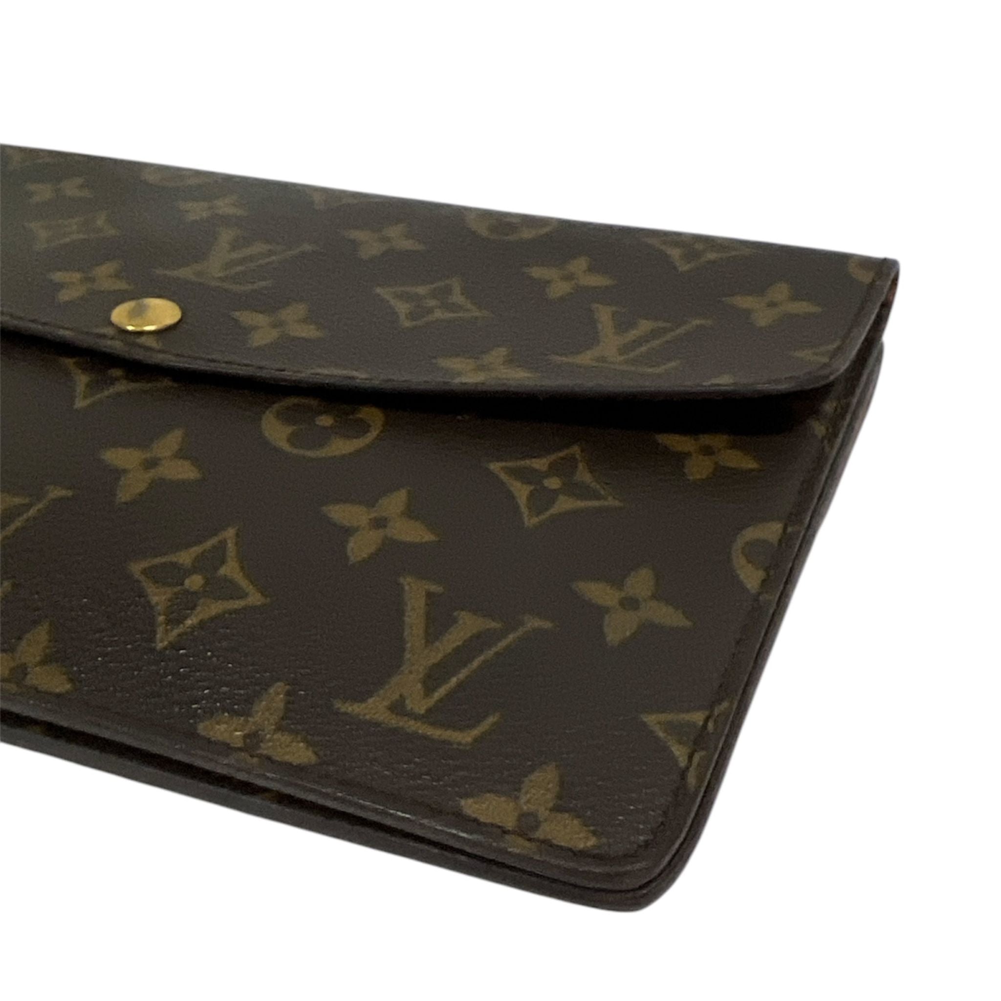 Louis Vuitton Monogram Canvas Pochette Double Rabat Shoulder Bag