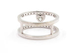 Heart Cut Diamond Ring - 14k White Gold