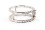 Heart Cut Diamond Ring - 14k White Gold