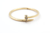 Diamond Nailhead Ring - 10k Yellow Gold
