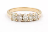 Five Stone Diamond Band - 14k Yellow Gold - 0.70ctw