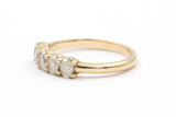 Five Stone Diamond Band - 14k Yellow Gold - 0.70ctw