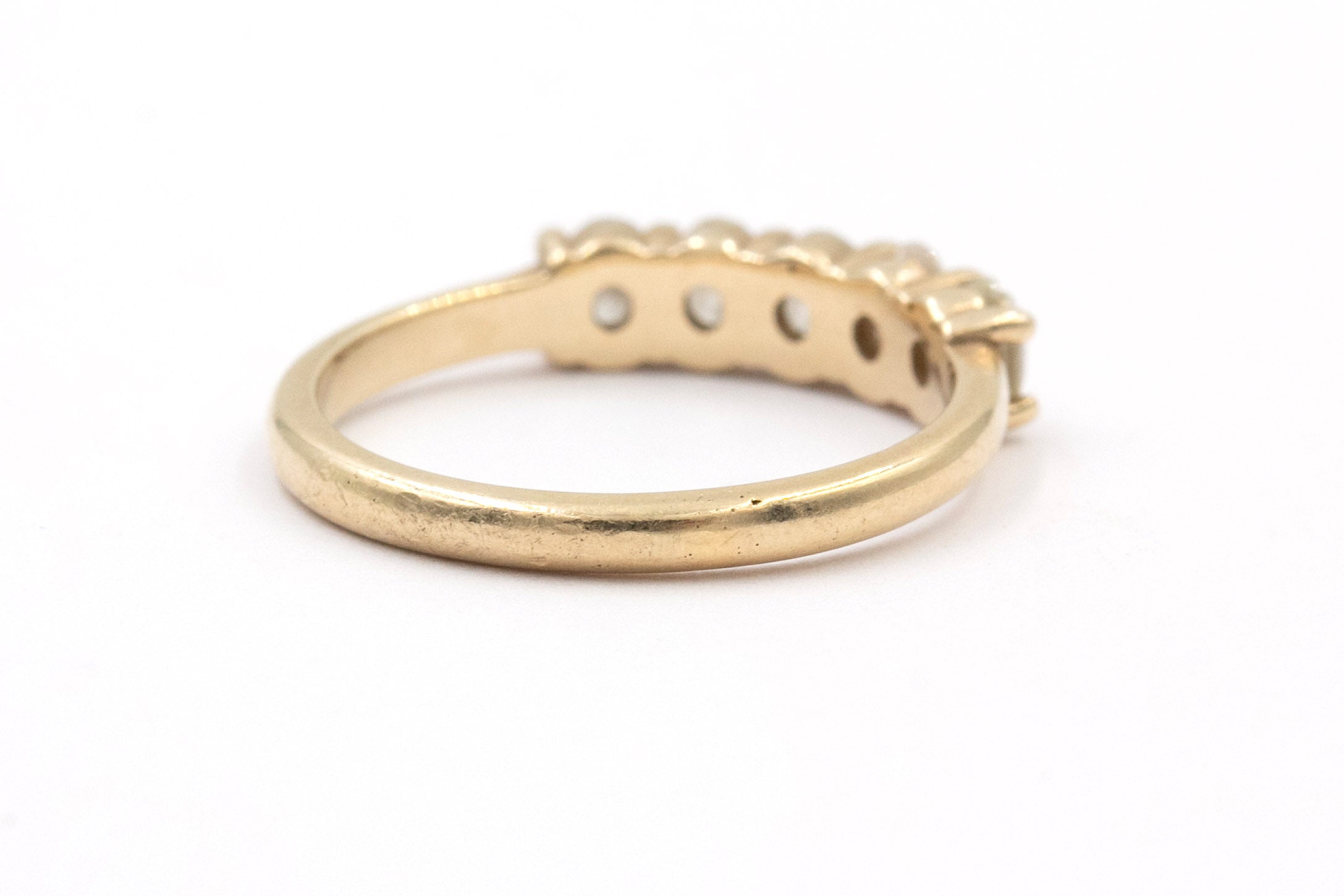 Five Stone Diamond Band - 14k Yellow Gold - 0.70ctw