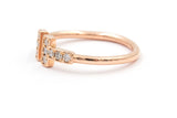Diamond Double T Ring - 14k Rose Gold - 0.24ctw