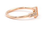 Diamond Double T Ring - 14k Rose Gold - 0.24ctw