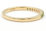 Dainty Emerald Band - 14k Yellow Gold - 0.10ctw