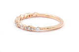 Diamond Half Eternity Band - 14k Rose Gold - 0.62ctw