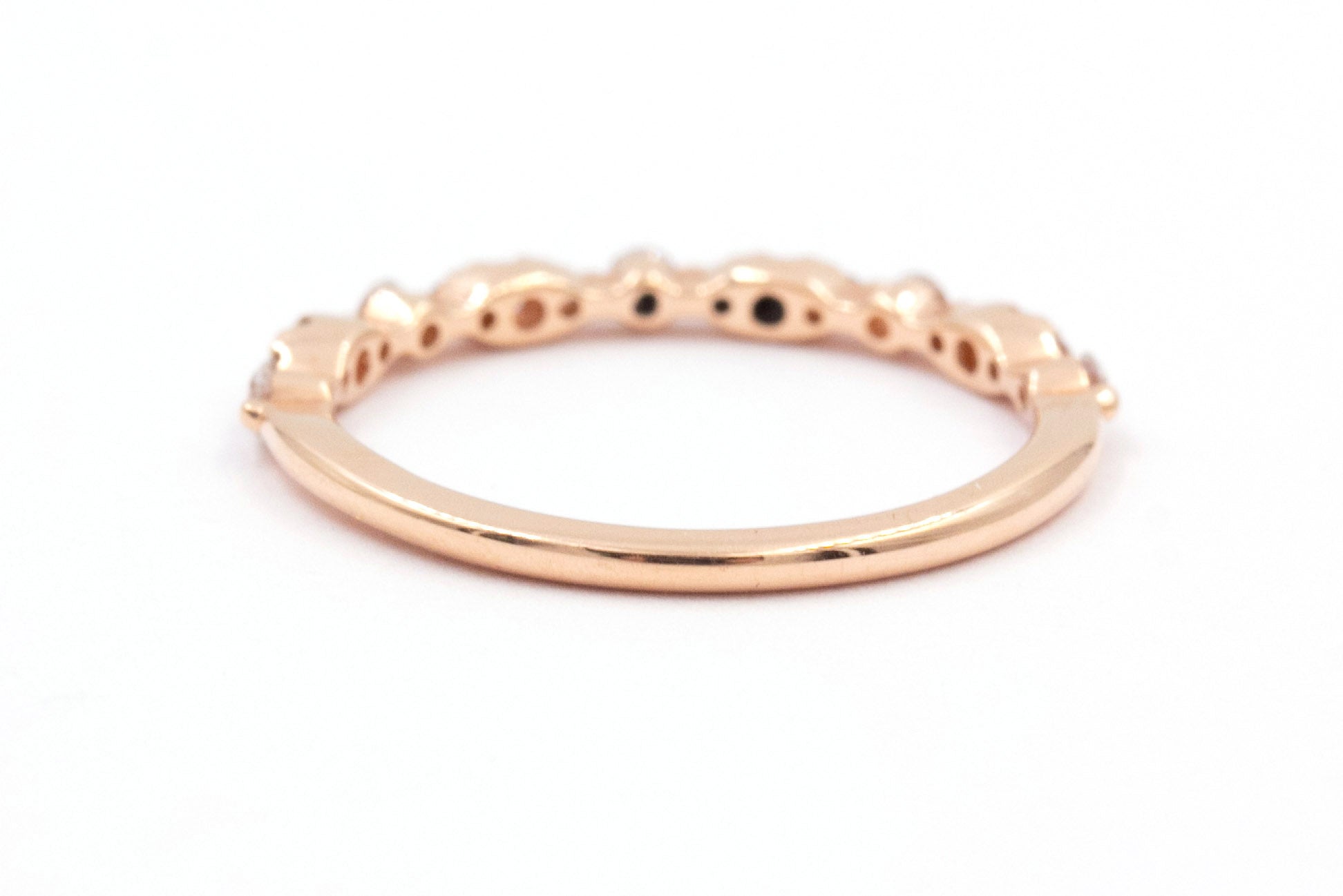 Diamond Half Eternity Band - 14k Rose Gold - 0.62ctw