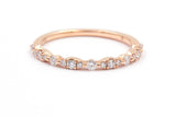 Diamond Half Eternity Band - 14k Rose Gold - 0.62ctw