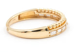 Diamond Double Band - 14k Yellow Gold - 0.20ctw