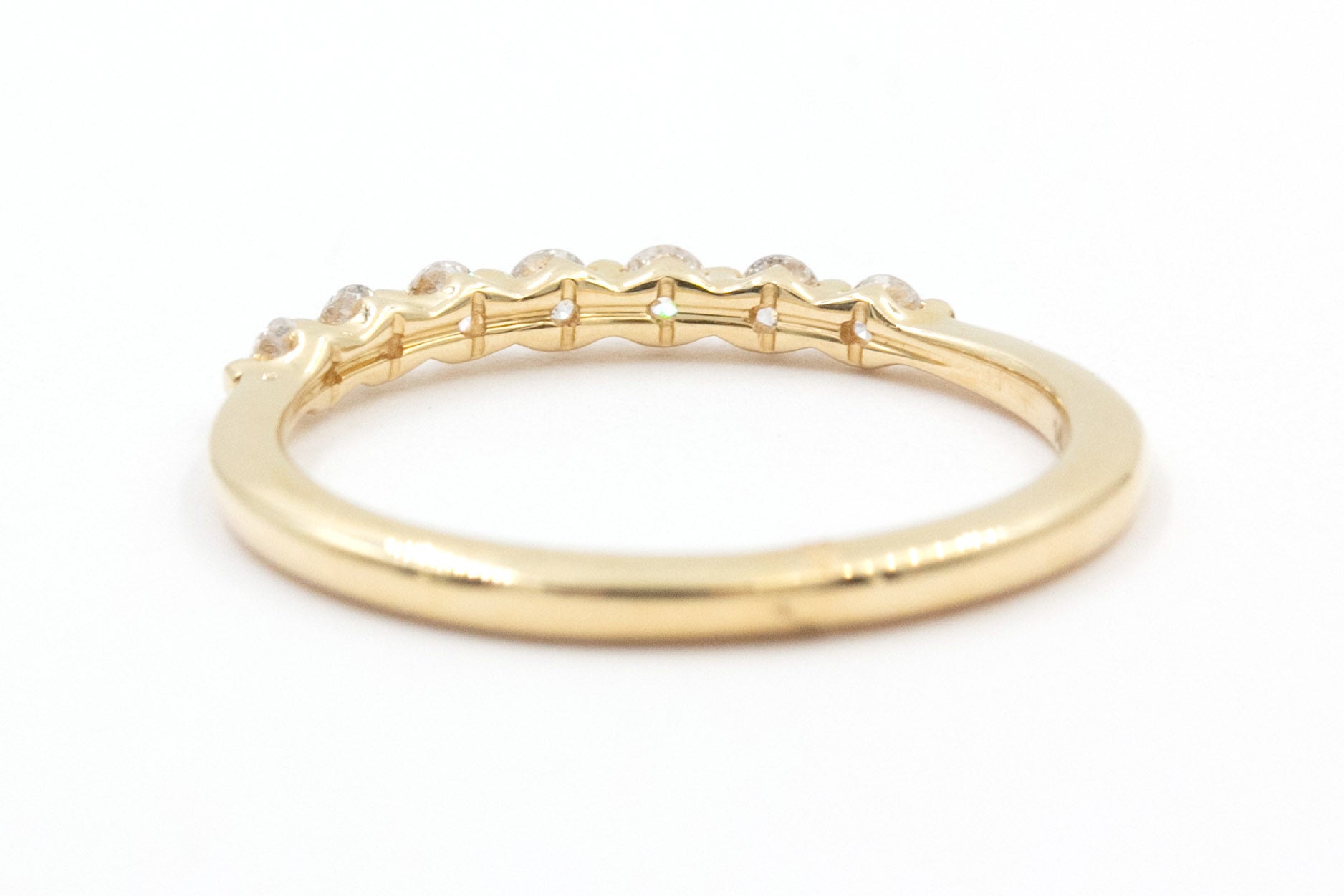 Diamond Wedding Band - 14k Yellow Gold - 0.25ctw