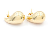 Tear Drop Stud Earrings - 14k Yellow Gold