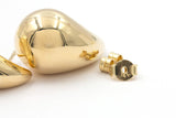 Tear Drop Stud Earrings - 14k Yellow Gold