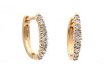 Diamond Huggie Earrings - 10k Yellow Gold - 0.25ctw