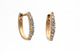 Diamond Huggie Earrings - 10k Yellow Gold - 0.25ctw