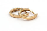 Diamond Huggie Earrings - 10k Yellow Gold - 0.25ctw