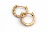 Diamond Huggie Earrings - 10k Yellow Gold - 0.25ctw