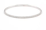 Diamond Flex Bangle Bracelet - 14k White Gold - 1.00ctw