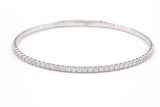 Diamond Flex Bangle Bracelet - 14k White Gold - 1.00ctw