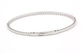 Diamond Flex Bangle Bracelet - 14k White Gold - 1.00ctw