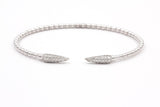Diamond Flex Bangle Bracelet - 14k White Gold - 0.60ctw