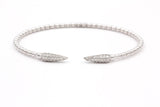 Diamond Flex Bangle Bracelet - 14k White Gold - 0.60ctw