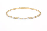 Diamond Flex Bangle Bracelet - 14k Yellow Gold - 1.00ctw