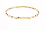 Diamond Flex Bangle Bracelet - 14k Yellow Gold - 1.00ctw